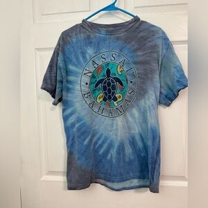 Blue Tie-Dye Nassau Bahamas T-Shirt